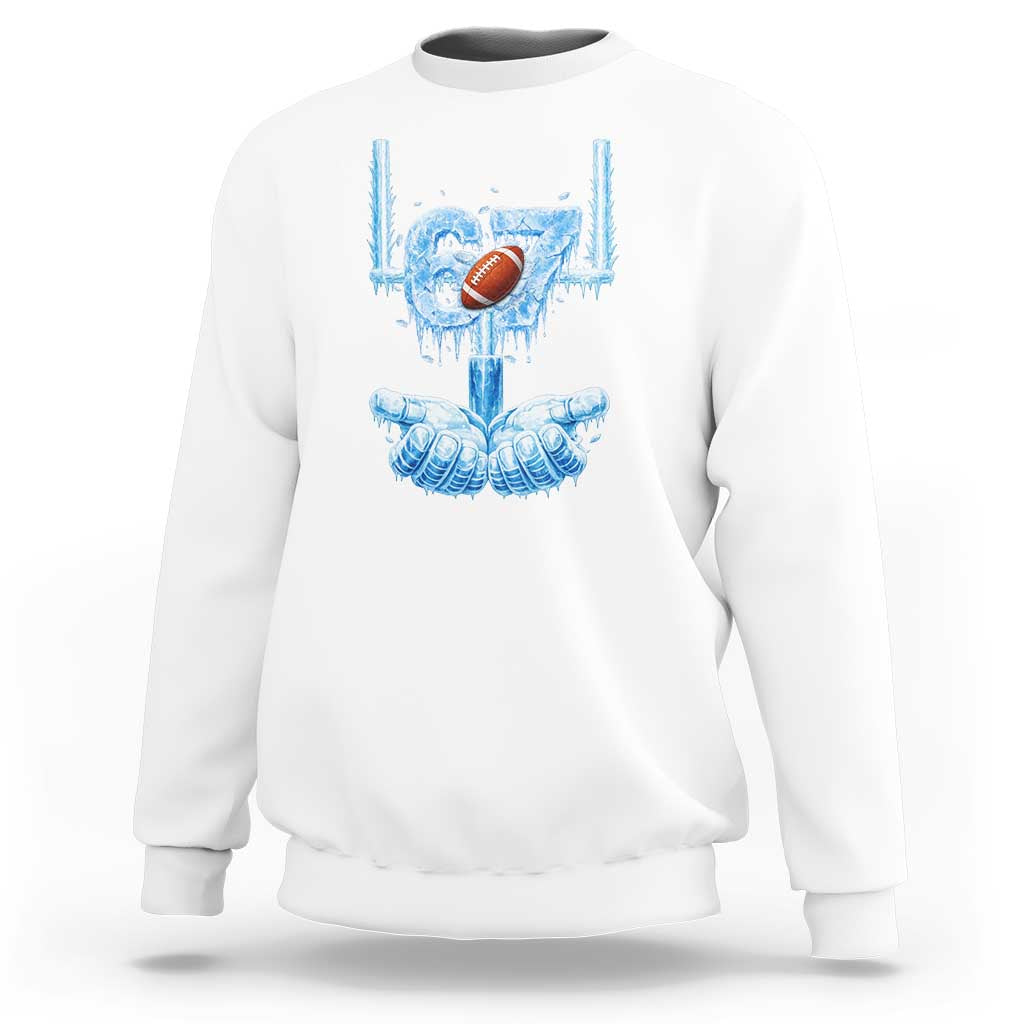 Cool Ice Effect 67 Meme Sweatshirt Funny American Football - Wonder Print Shop