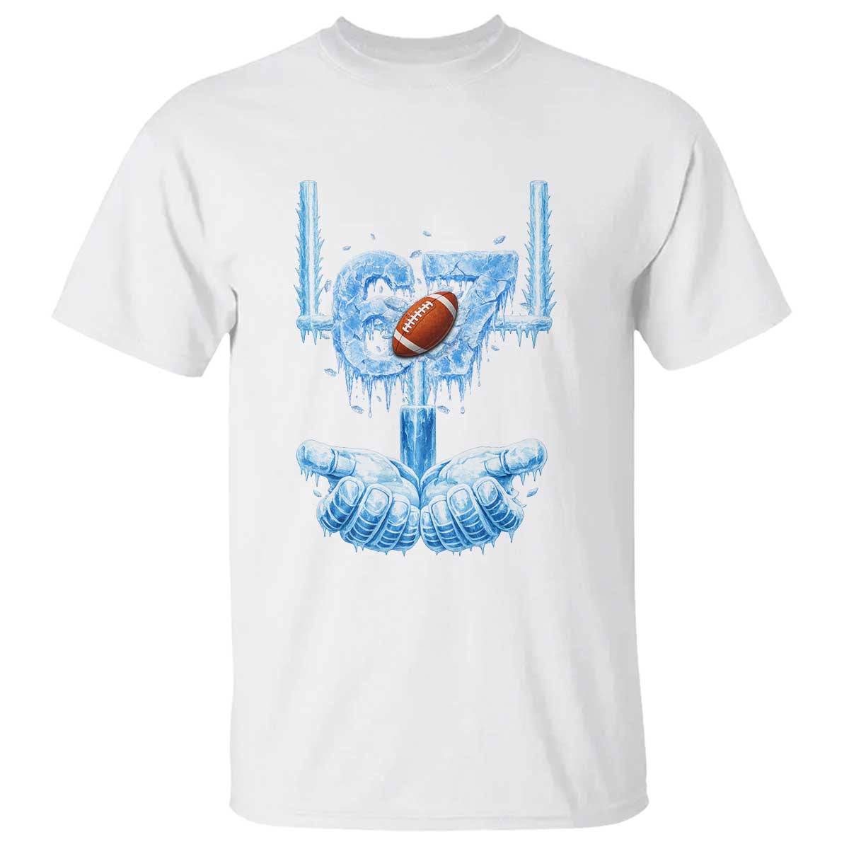 Cool Ice Effect 67 Meme T Shirt Funny American Football - Wonder Print Shop