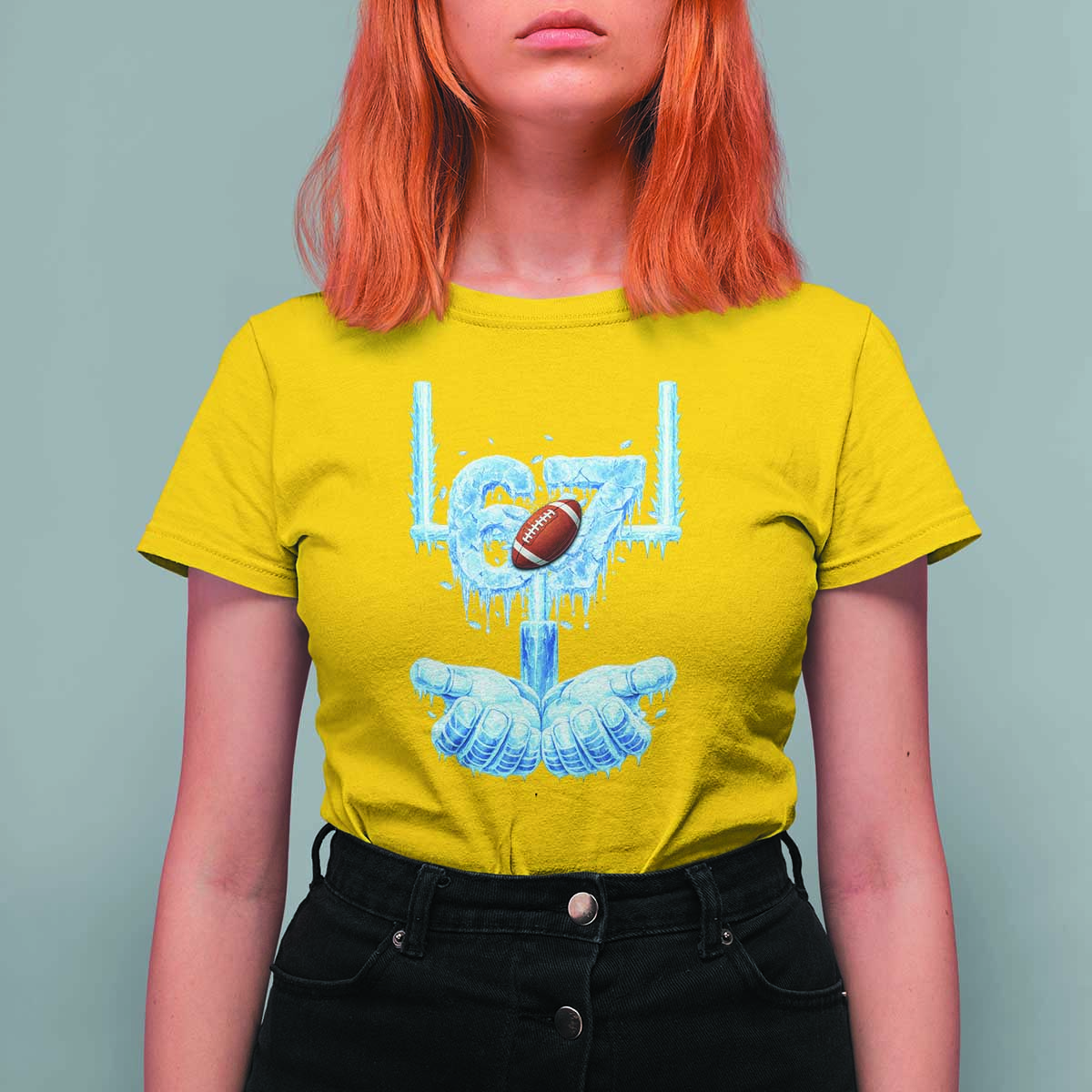 Cool Ice Effect 67 Meme T Shirt For Women Funny American Football - Wonder Print Shop