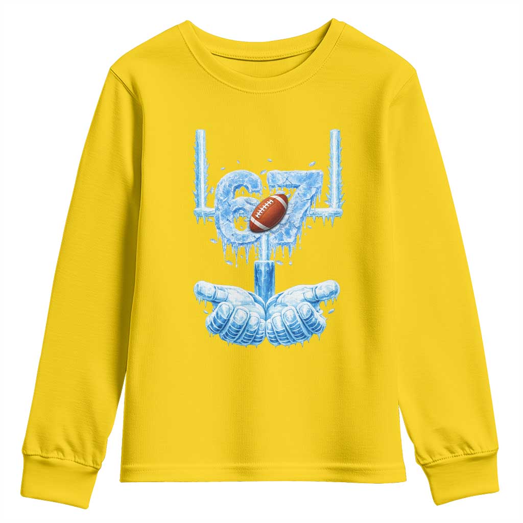 Cool Ice Effect 67 Meme Youth Sweatshirt Funny American Football - Wonder Print Shop