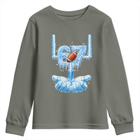 Cool Ice Effect 67 Meme Youth Sweatshirt Funny American Football - Wonder Print Shop