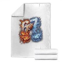 American Football Six Seven Meme Throw Blanket Funny Gen Alpha Slang Gift