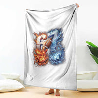 American Football Six Seven Meme Throw Blanket Funny Gen Alpha Slang Gift