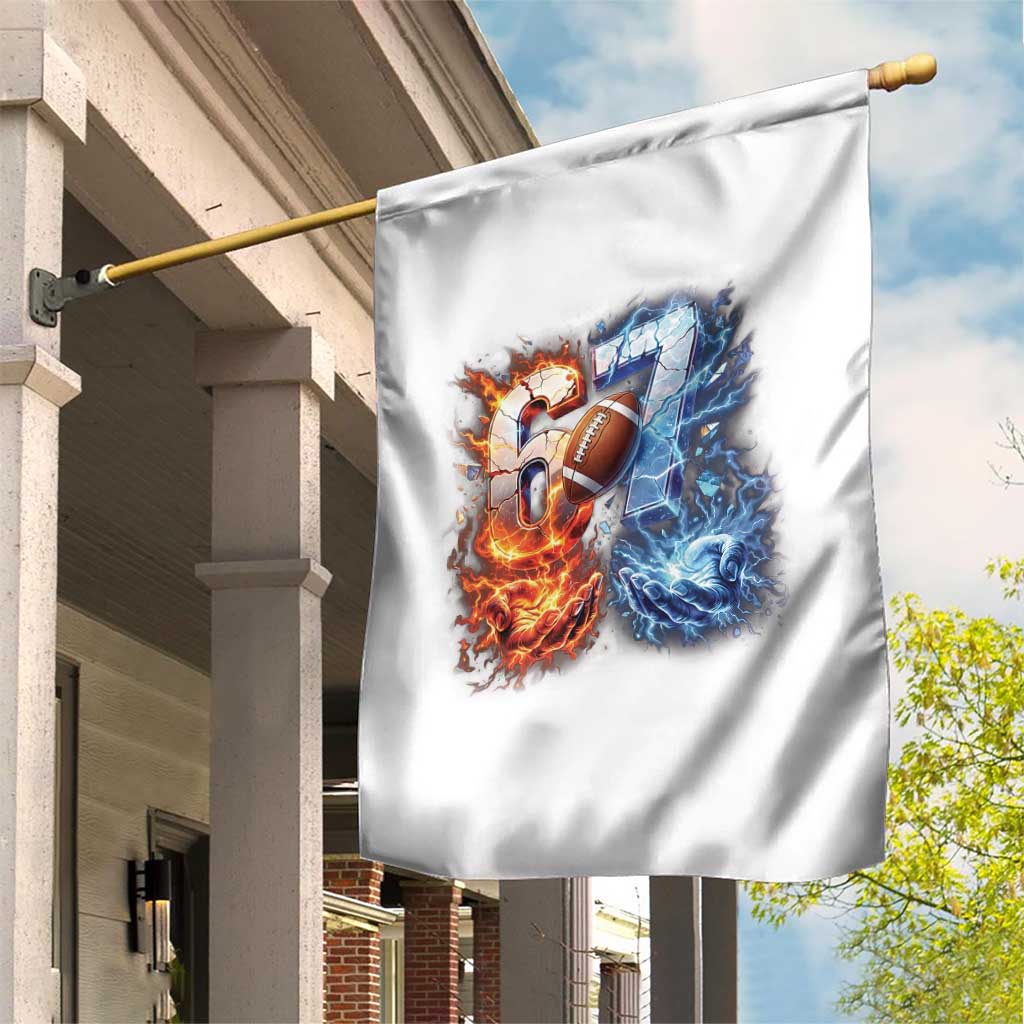 American Football Six Seven Meme Garden Flag Funny Gen Alpha Slang Gift