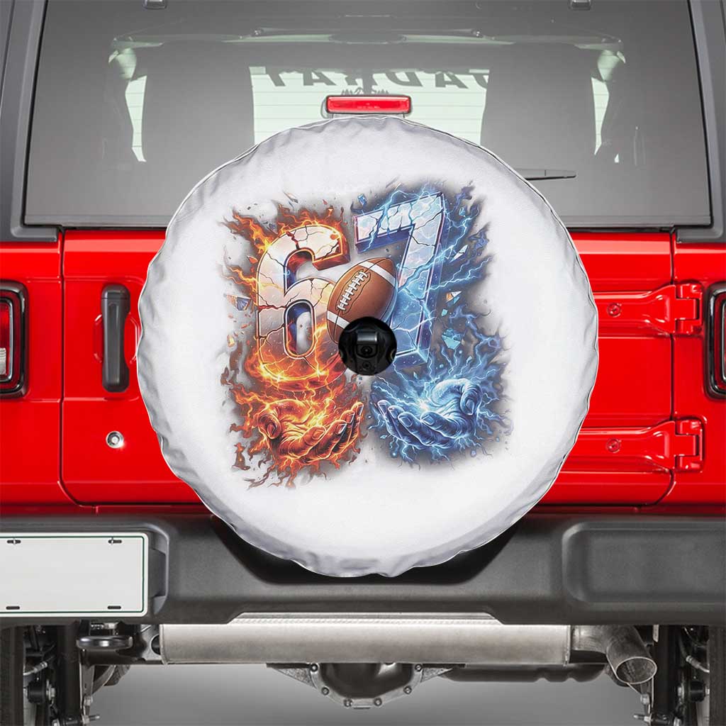 American Football Six Seven Meme Spare Tire Cover Funny Gen Alpha Slang Gift