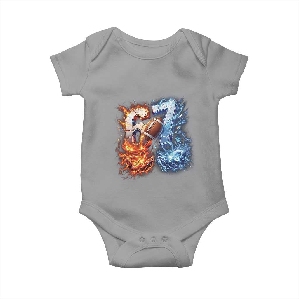 American Football Six Seven Meme Baby Onesie Funny Gen Alpha Slang Gift