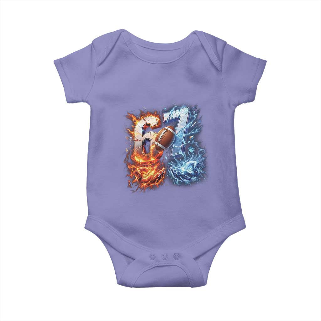American Football Six Seven Meme Baby Onesie Funny Gen Alpha Slang Gift