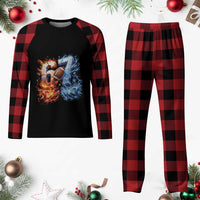 American Football Six Seven Meme Plaid Pajama Set Funny Gen Alpha Slang Gift