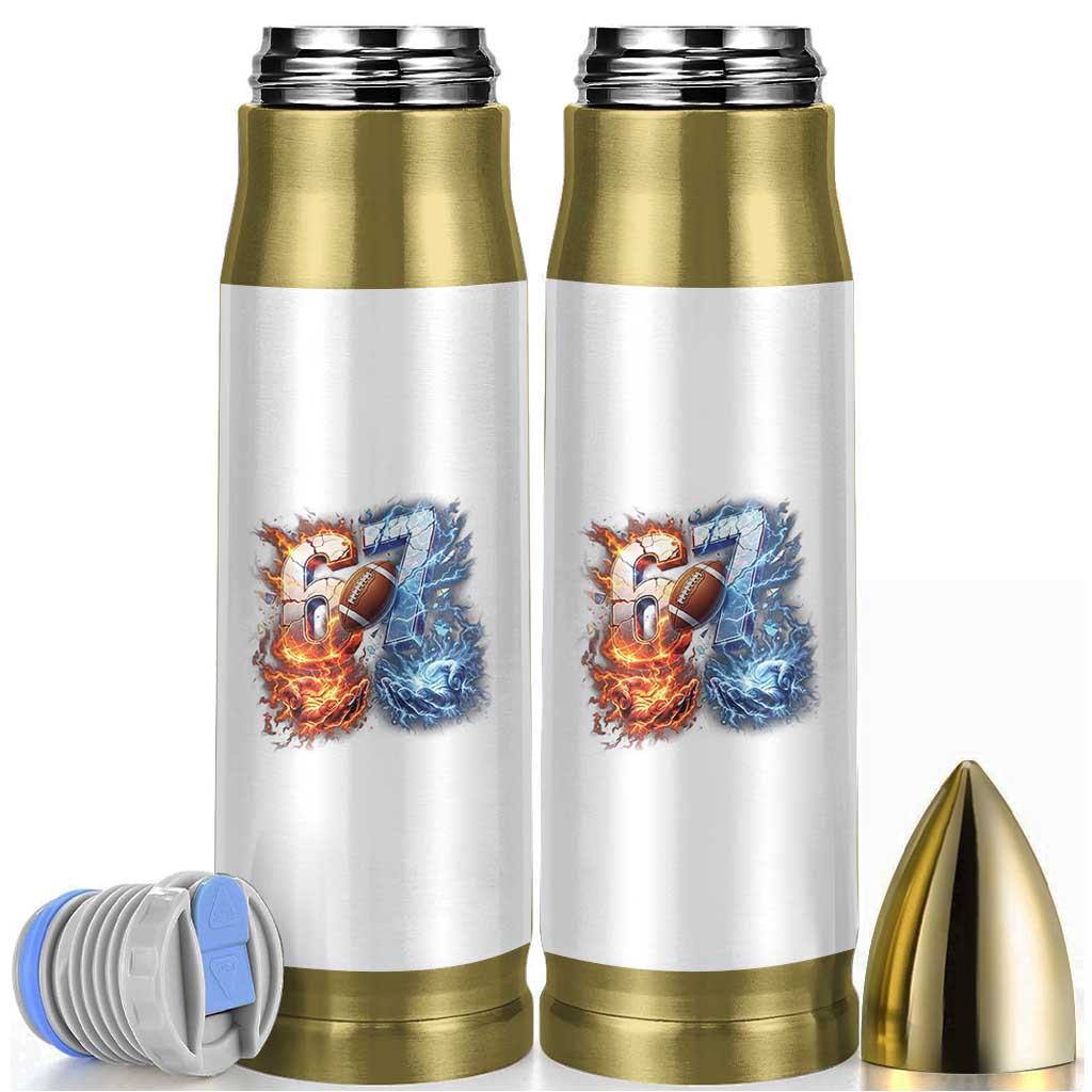 American Football Six Seven Meme Bullet Tumbler Funny Gen Alpha Slang Gift