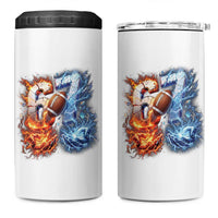 American Football Six Seven Meme 4 in 1 Can Cooler Tumbler Funny Gen Alpha Slang Gift