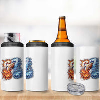 American Football Six Seven Meme 4 in 1 Can Cooler Tumbler Funny Gen Alpha Slang Gift