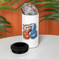 American Football Six Seven Meme 4 in 1 Can Cooler Tumbler Funny Gen Alpha Slang Gift