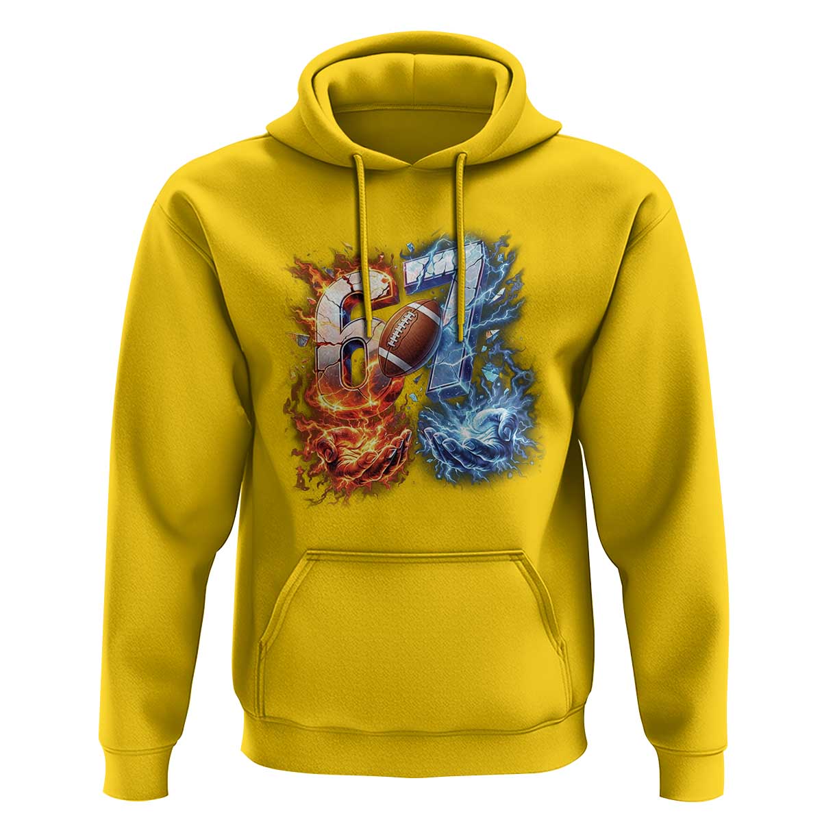 American Football Six Seven Meme Hoodie Funny Gen Alpha Slang Gift