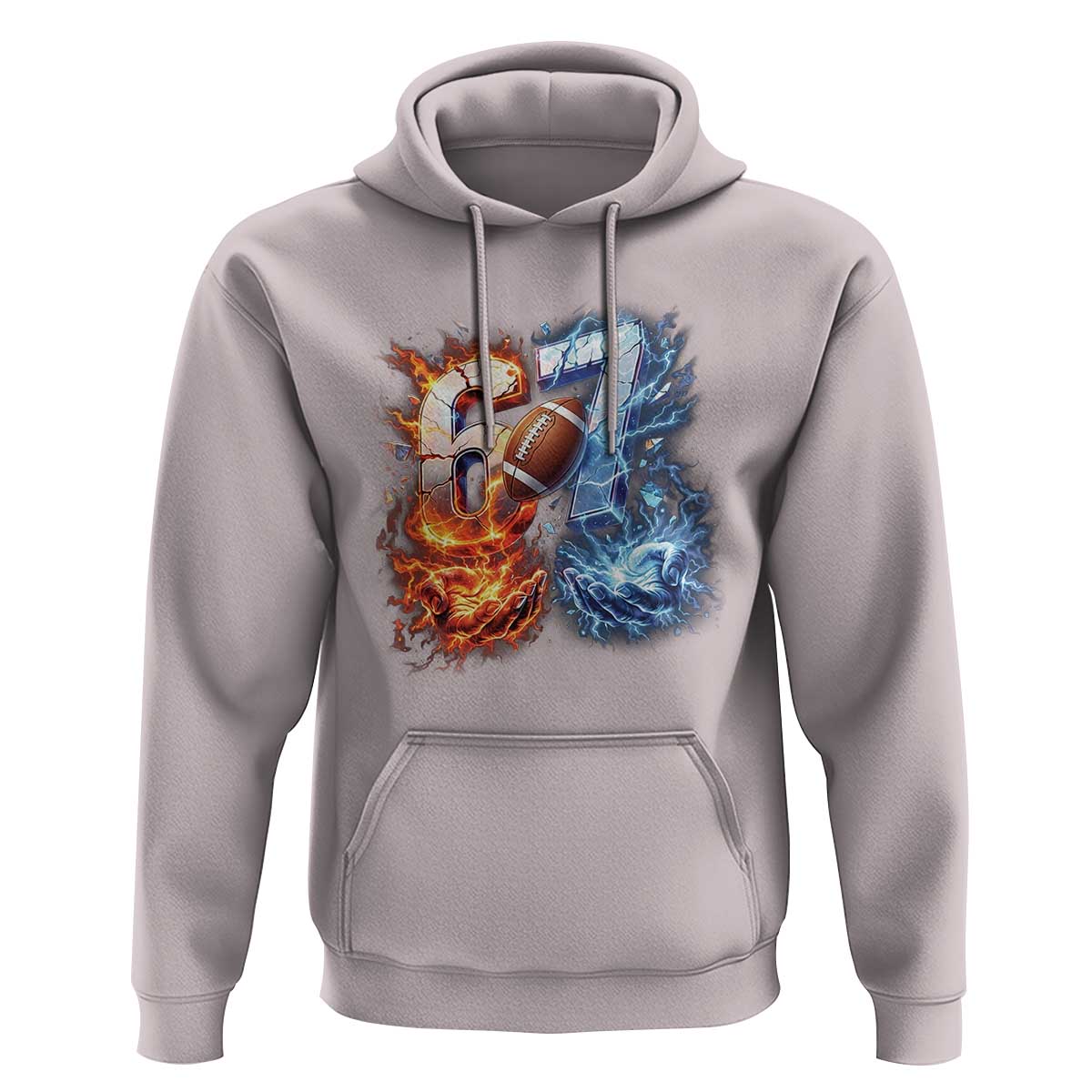 American Football Six Seven Meme Hoodie Funny Gen Alpha Slang Gift