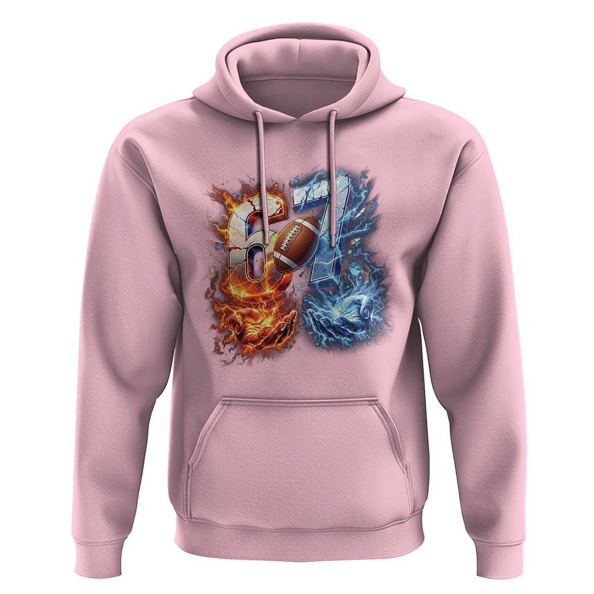 American Football Six Seven Meme Hoodie Funny Gen Alpha Slang Gift