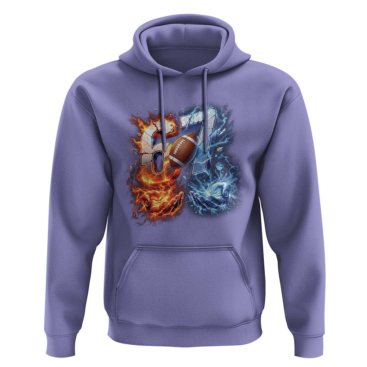 American Football Six Seven Meme Hoodie Funny Gen Alpha Slang Gift