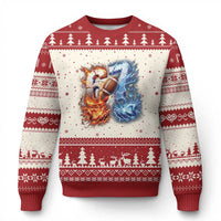 American Football Six Seven Meme Ugly Christmas Sweater Funny Gen Alpha Slang Gift