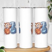 American Football Six Seven Meme Skinny Tumbler Funny Gen Alpha Slang Gift