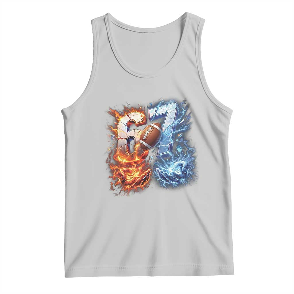American Football Six Seven Meme Tank Top Funny Gen Alpha Slang Gift