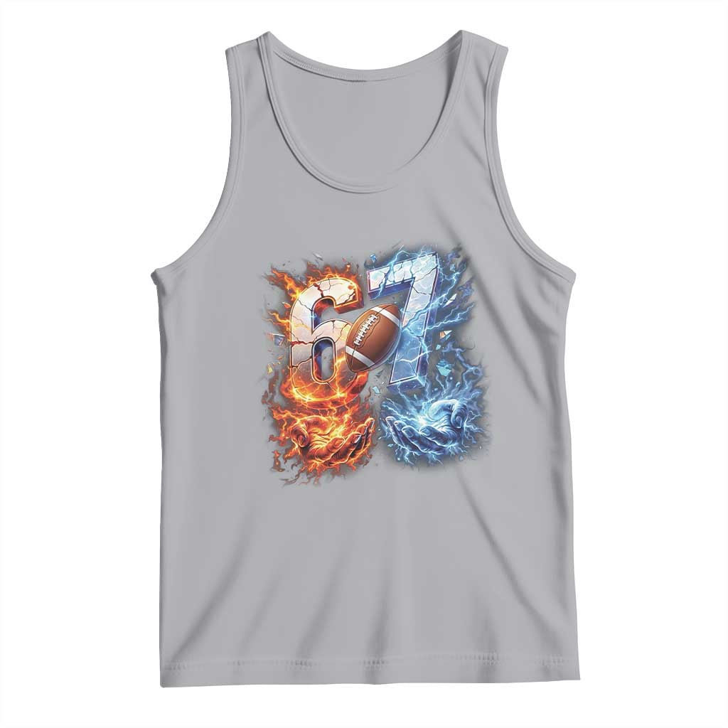 American Football Six Seven Meme Tank Top Funny Gen Alpha Slang Gift