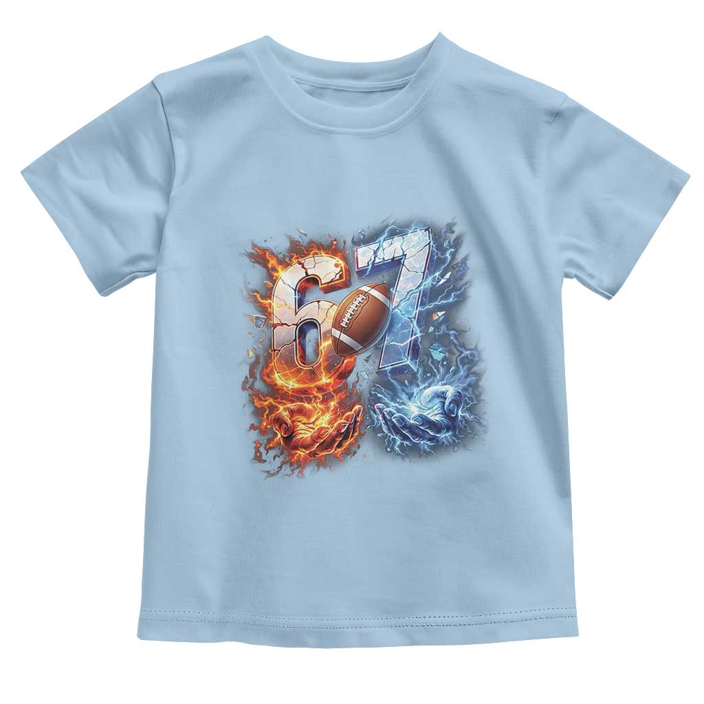American Football Six Seven Meme Toddler T Shirt Funny Gen Alpha Slang Gift