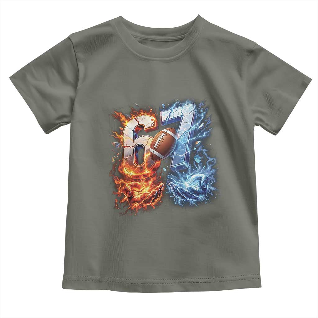 American Football Six Seven Meme Toddler T Shirt Funny Gen Alpha Slang Gift