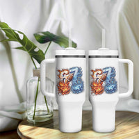 American Football Six Seven Meme Tumbler With Handle Funny Gen Alpha Slang Gift