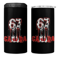 Funny Canada Soccer 67 Meme 4 in 1 Can Cooler Tumbler Canadian Soccer Lovers