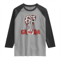 Funny Canada Soccer 67 Meme Raglan Shirt Canadian Soccer Lovers