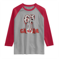 Funny Canada Soccer 67 Meme Raglan Shirt Canadian Soccer Lovers