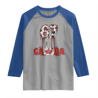 Funny Canada Soccer 67 Meme Raglan Shirt Canadian Soccer Lovers