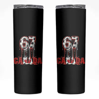 Funny Canada Soccer 67 Meme Skinny Tumbler Canadian Soccer Lovers