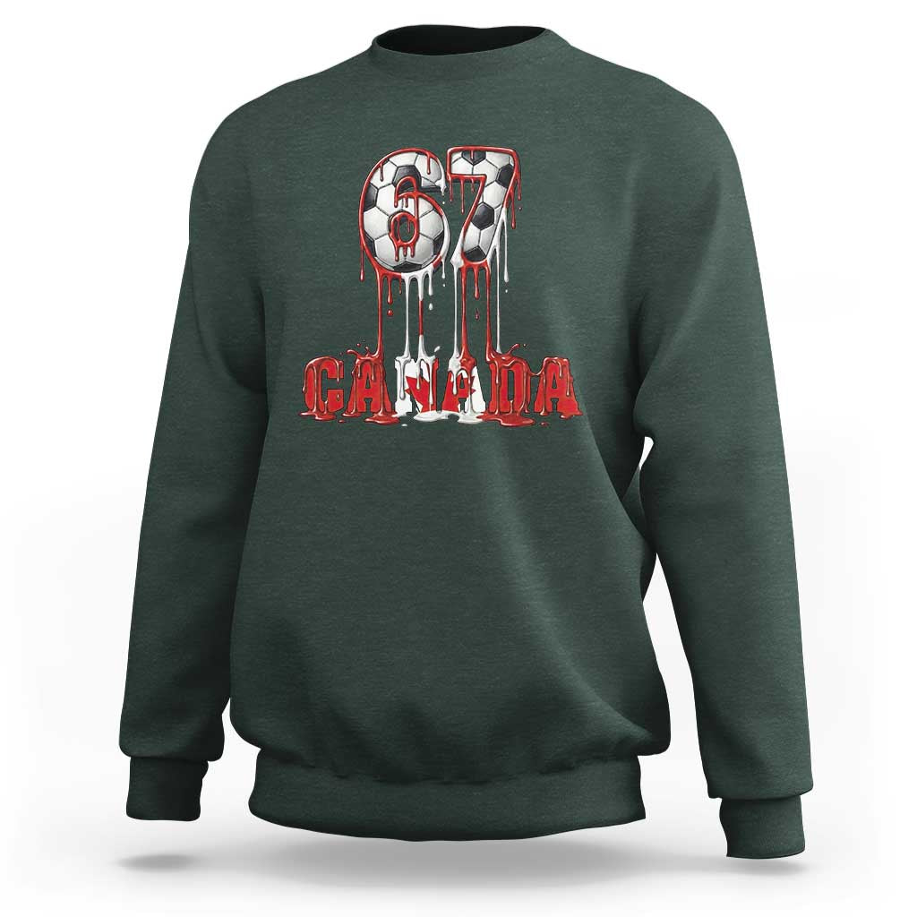 Funny Canada Soccer 67 Meme Sweatshirt Canadian Soccer Lovers