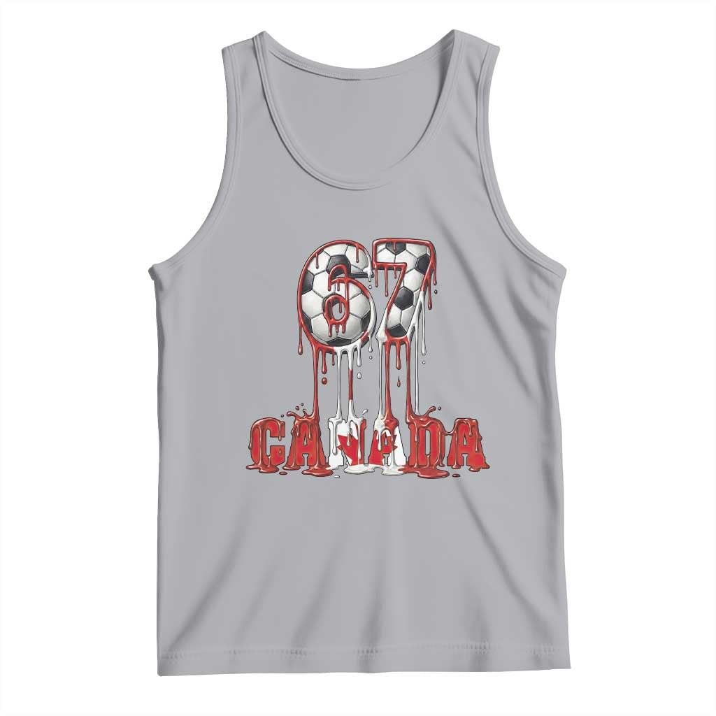 Funny Canada Soccer 67 Meme Tank Top Canadian Soccer Lovers