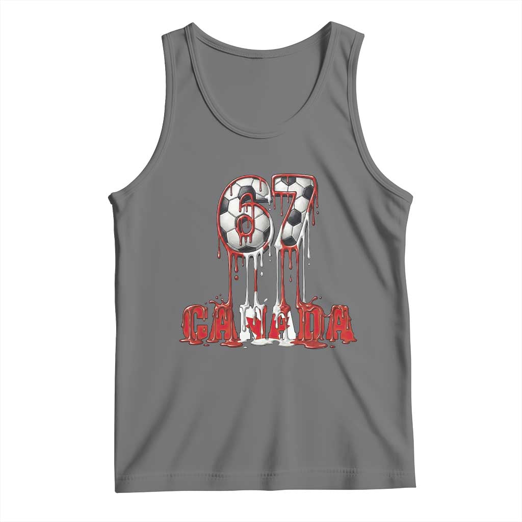 Funny Canada Soccer 67 Meme Tank Top Canadian Soccer Lovers