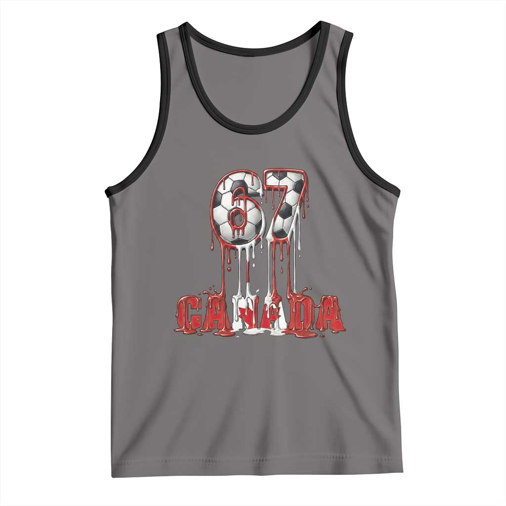 Funny Canada Soccer 67 Meme Tank Top Canadian Soccer Lovers