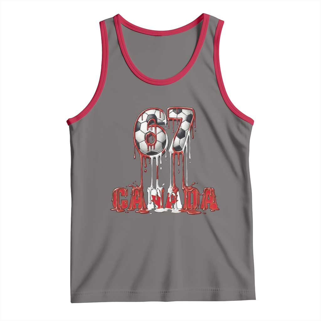 Funny Canada Soccer 67 Meme Tank Top Canadian Soccer Lovers