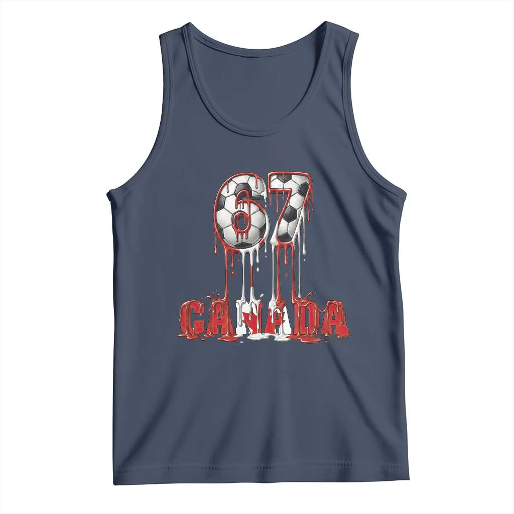 Funny Canada Soccer 67 Meme Tank Top Canadian Soccer Lovers