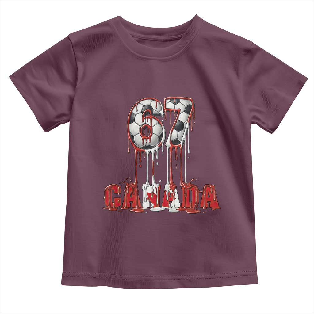 Funny Canada Soccer 67 Meme Toddler T Shirt Canadian Soccer Lovers