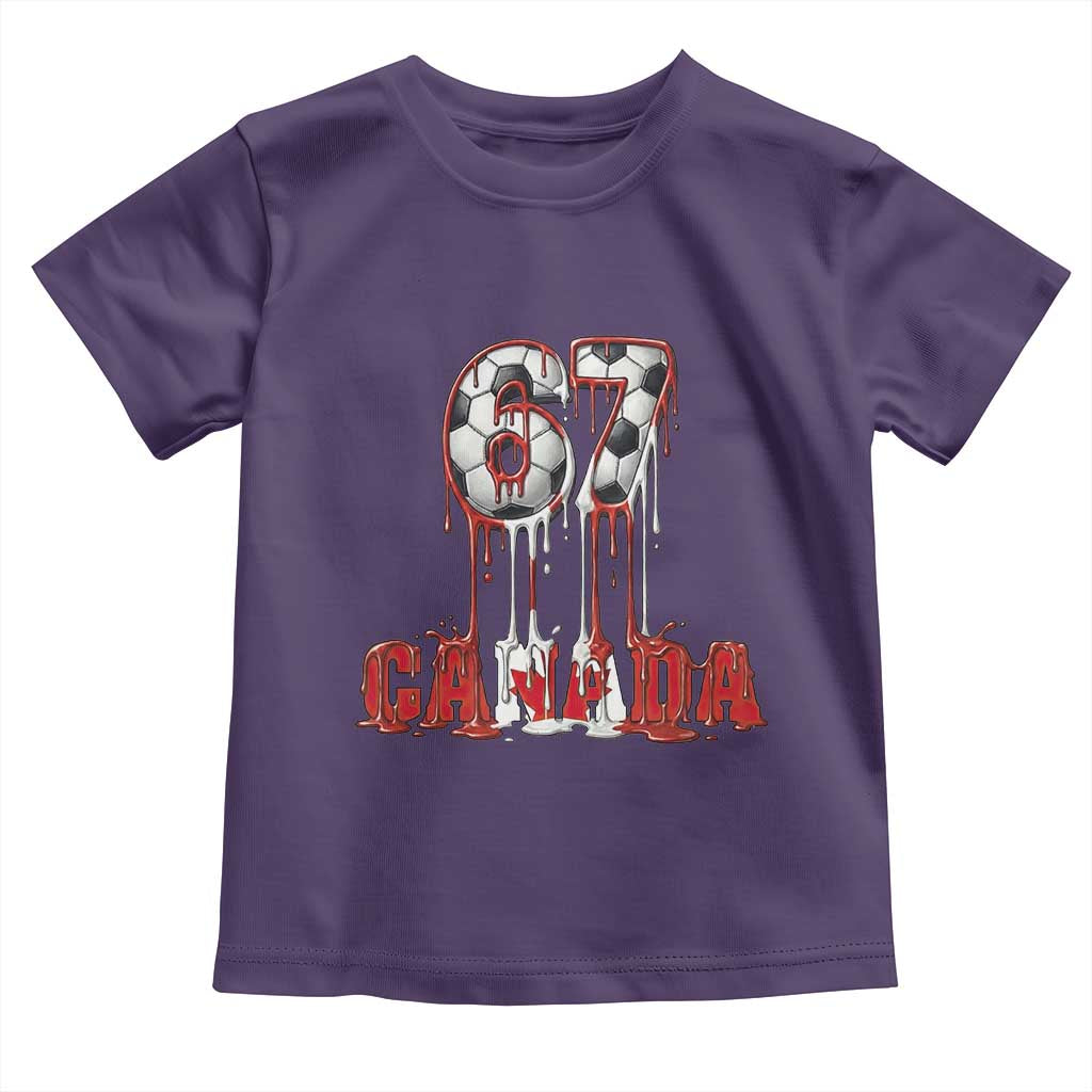 Funny Canada Soccer 67 Meme Toddler T Shirt Canadian Soccer Lovers