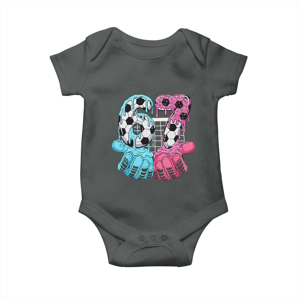 Drip Soccer Six Seven Meme Baby Onesie Funny Gen Alpha Slang