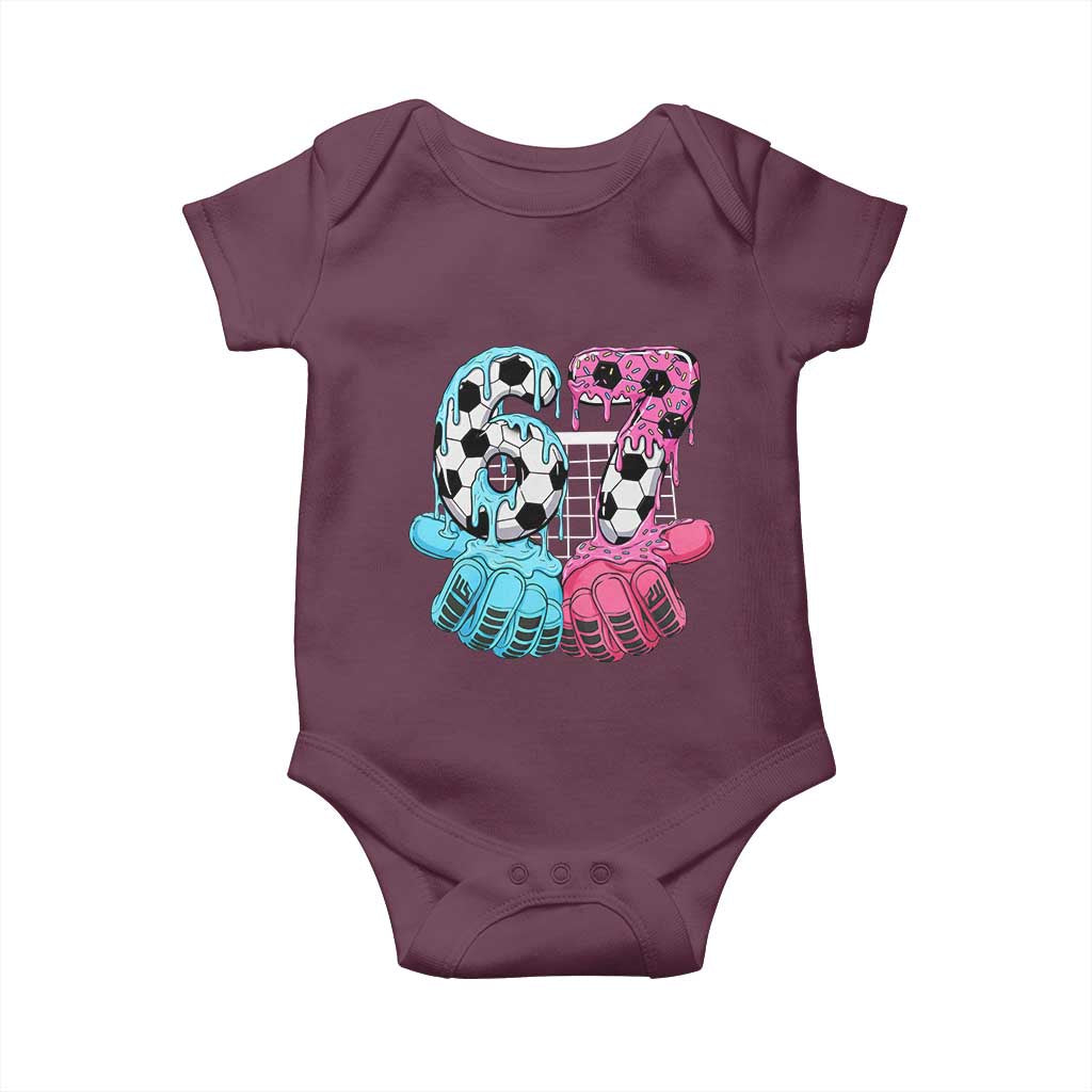 Drip Soccer Six Seven Meme Baby Onesie Funny Gen Alpha Slang