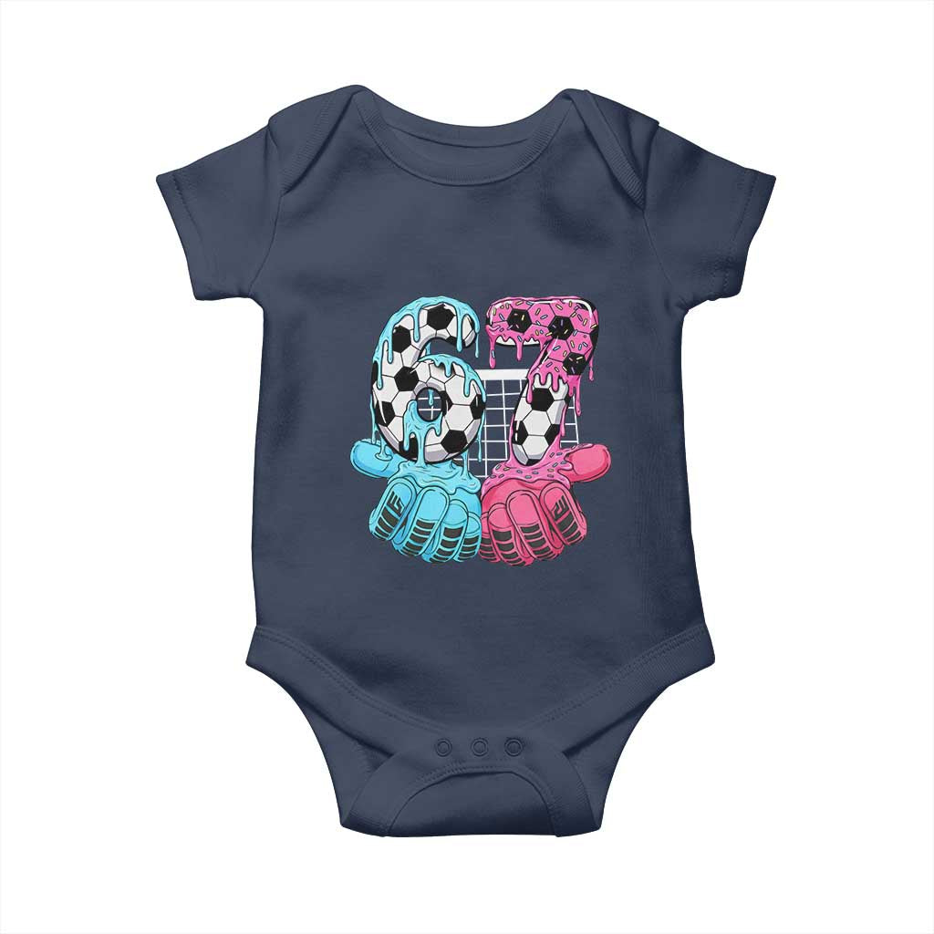 Drip Soccer Six Seven Meme Baby Onesie Funny Gen Alpha Slang