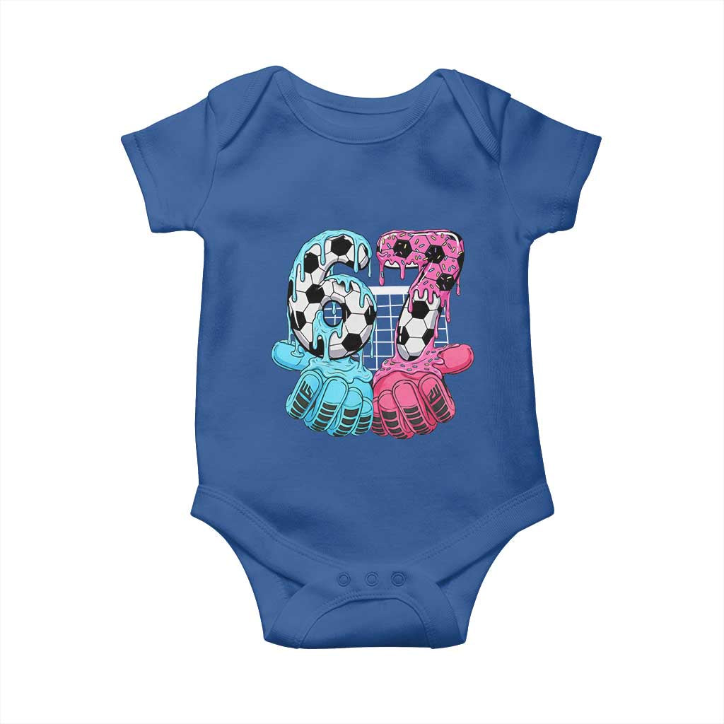 Drip Soccer Six Seven Meme Baby Onesie Funny Gen Alpha Slang