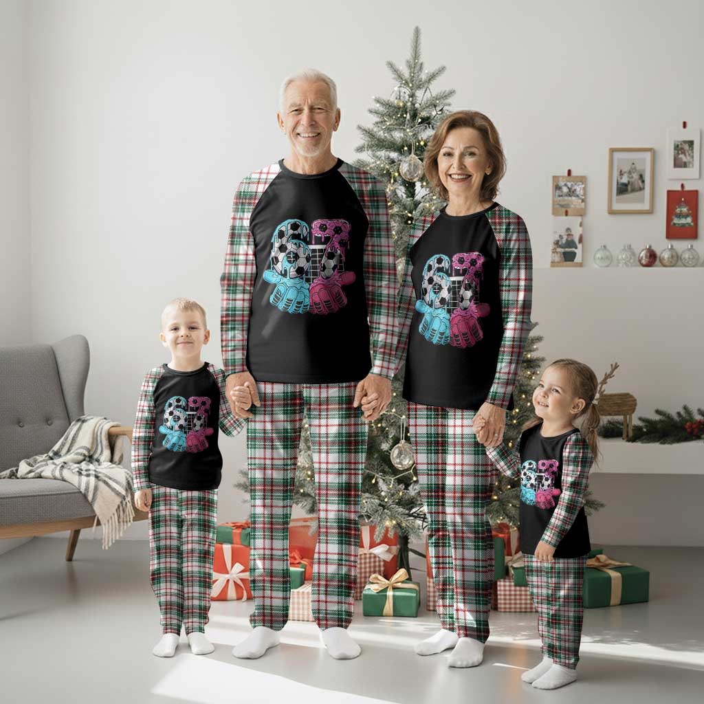 Drip Soccer Six Seven Meme Plaid Pajama Set Funny Gen Alpha Slang