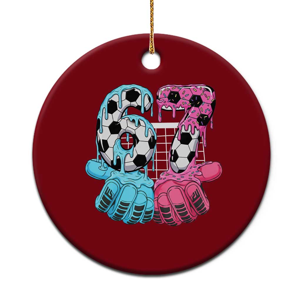 Drip Soccer Six Seven Meme Ceramic Ornament Funny Gen Alpha Slang