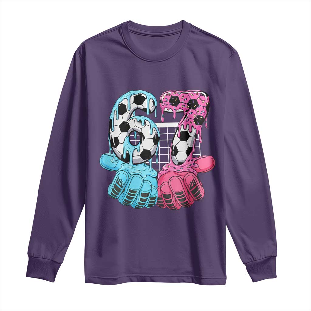 Drip Soccer Six Seven Meme Long Sleeve Shirt Funny Gen Alpha Slang