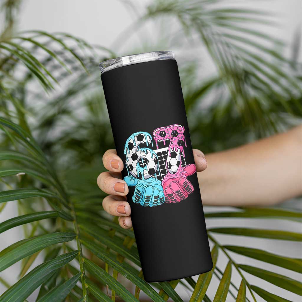 Drip Soccer Six Seven Meme Skinny Tumbler Funny Gen Alpha Slang