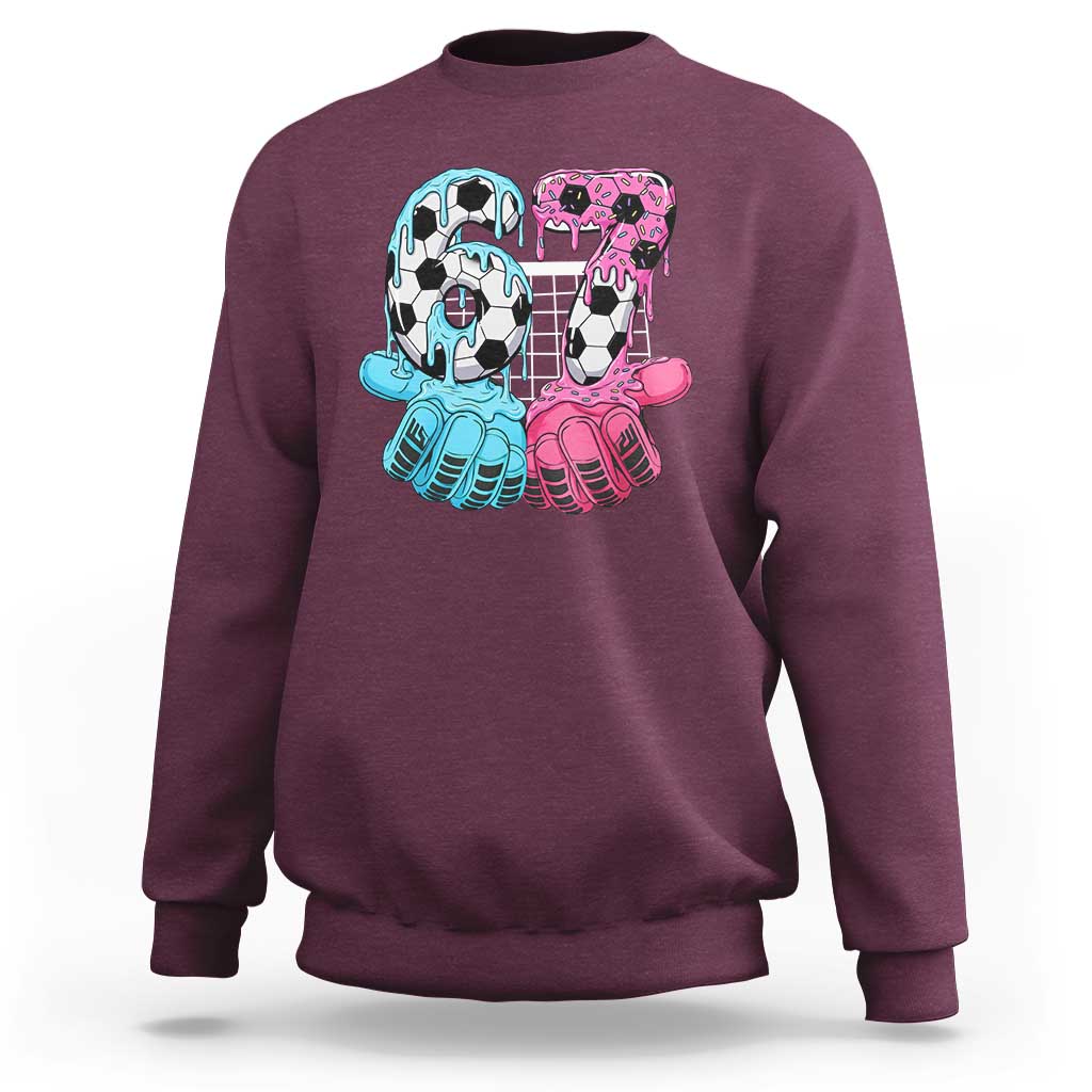 Drip Soccer Six Seven Meme Sweatshirt Funny Gen Alpha Slang