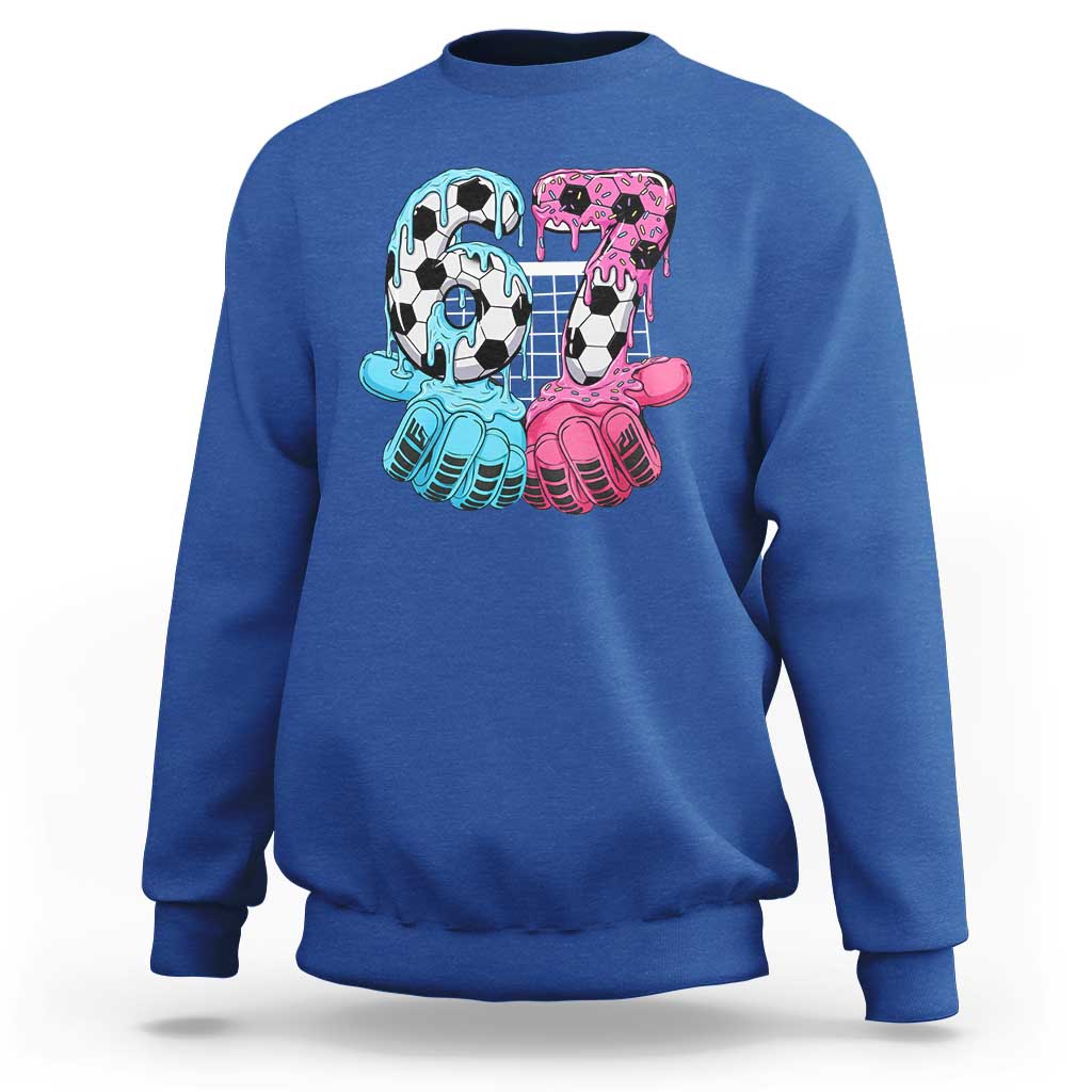 Drip Soccer Six Seven Meme Sweatshirt Funny Gen Alpha Slang